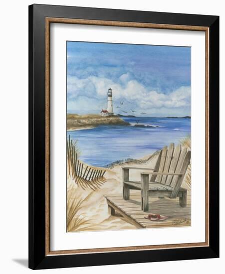 Lighthouse View I-Jay Throckmorton-Framed Art Print