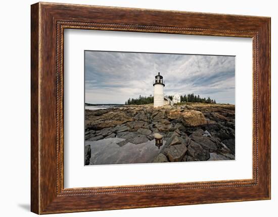 Lighthouse View, Port Clyde, Maine-George Oze-Framed Photographic Print