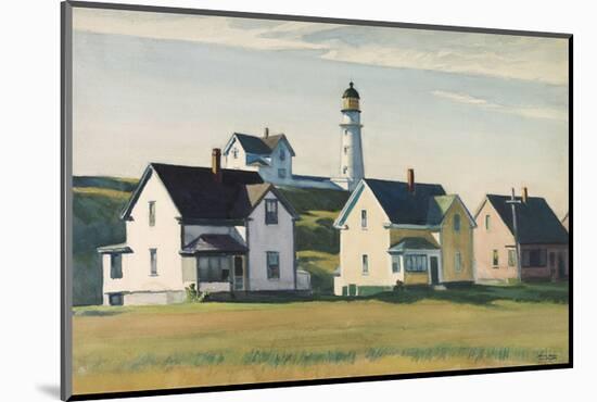 Lighthouse Village (also known as Cape Elizabeth), 1929-Edward Hopper-Mounted Art Print