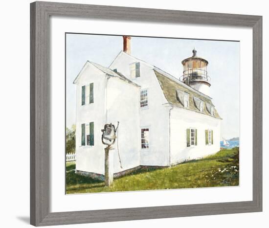 Lighthouse with Bell-Thomas LaDuke-Framed Art Print