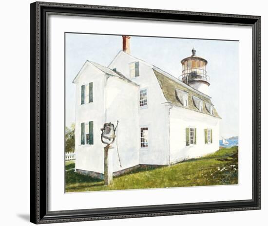 Lighthouse with Bell-Thomas LaDuke-Framed Art Print