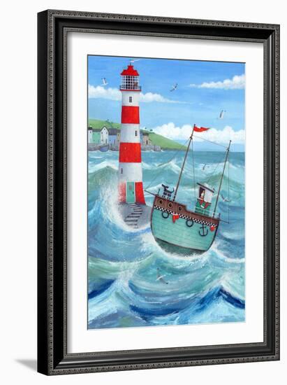 Lighthouse-Peter Adderley-Framed Art Print