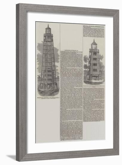 Lighthouses in the Red Sea-null-Framed Giclee Print