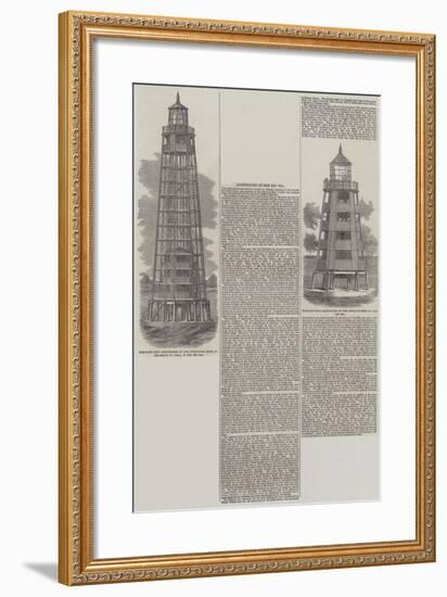 Lighthouses in the Red Sea-null-Framed Giclee Print
