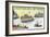 Lighthouses of Maine - Nautical Chart-Lantern Press-Framed Art Print