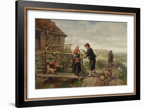 Lighting a Pipe-Jan Mari Henri Ten Kate-Framed Giclee Print