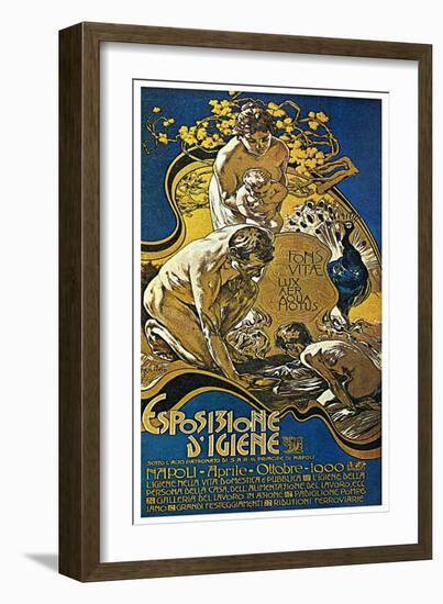 Lighting Exposition-Adolfo Hohenstein-Framed Premium Giclee Print