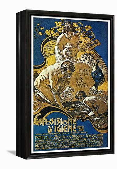 Lighting Exposition-Adolfo Hohenstein-Framed Stretched Canvas
