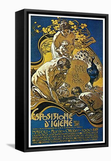 Lighting Exposition-Adolfo Hohenstein-Framed Stretched Canvas