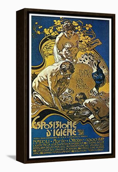 Lighting Exposition-Adolfo Hohenstein-Framed Stretched Canvas