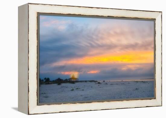 Lighting the Lighthouse-Mary Lou Johnson-Framed Stretched Canvas