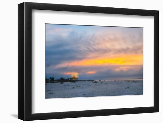 Lighting the Lighthouse-Mary Lou Johnson-Framed Photo