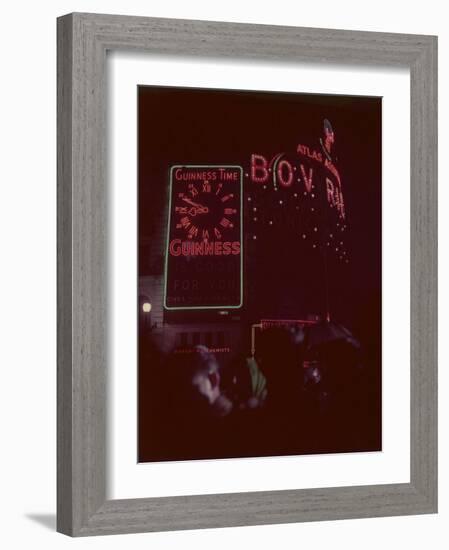 Lighting Up of London-William Sumits-Framed Photographic Print