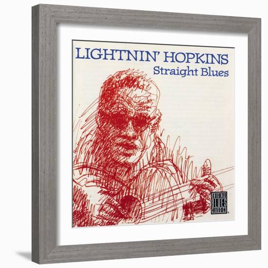 Lightnin' Hopkins - Straight Blues-null-Framed Art Print