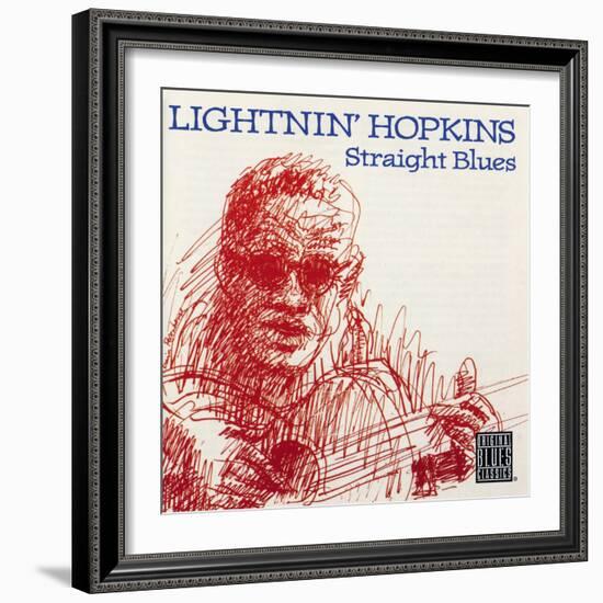 Lightnin' Hopkins - Straight Blues-null-Framed Art Print