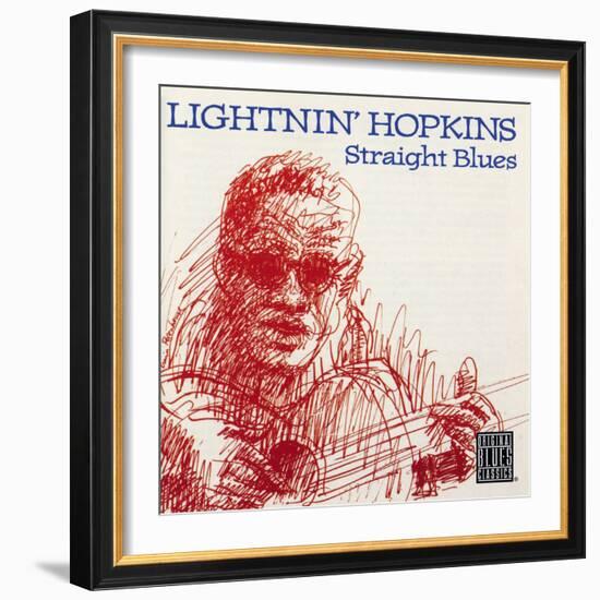 Lightnin' Hopkins - Straight Blues-null-Framed Art Print