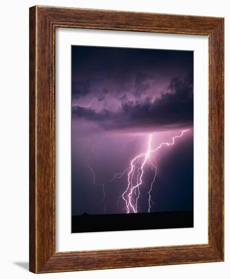 Lightning Bolts-Warren Faidley-Framed Photographic Print