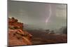 Lightning. Grand View. Canyonlands National Park. Utah, USA.-Tom Norring-Mounted Photographic Print