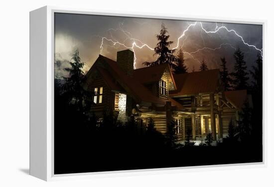 Lightning Home Protection-duallogic-Framed Stretched Canvas