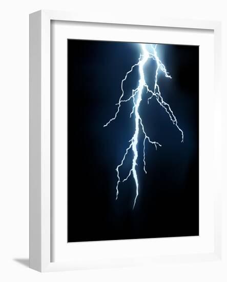 Lightning Illustration-norph-Framed Art Print