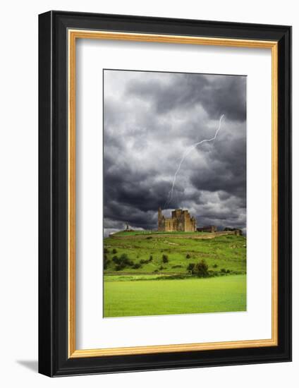 Lightning over Ruins of the Rock of Cashel, Tipperary County, Ireland-Jaynes Gallery-Framed Photographic Print