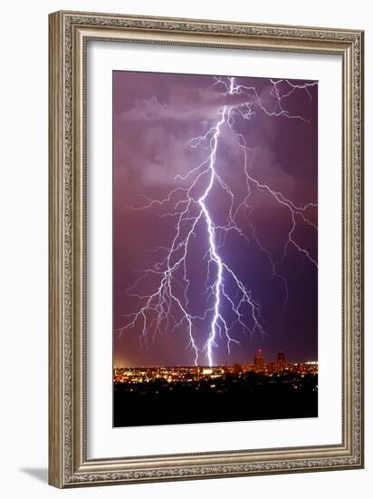 Lightning Portrait-Douglas Taylor-Framed Photo