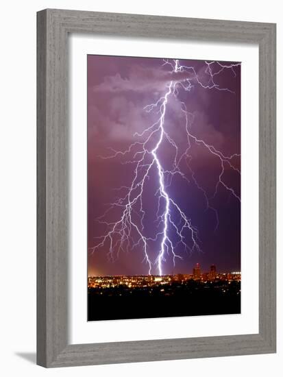 Lightning Portrait-Douglas Taylor-Framed Photo