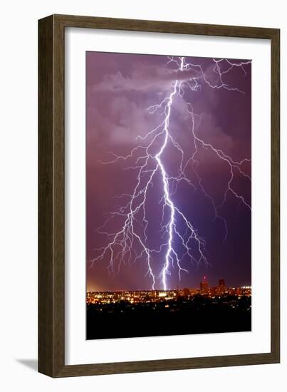 Lightning Portrait-Douglas Taylor-Framed Photo