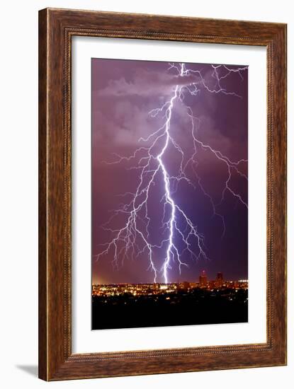 Lightning Portrait-Douglas Taylor-Framed Photo