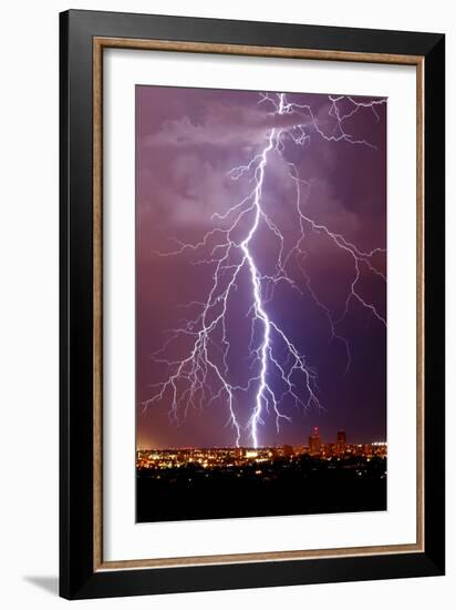 Lightning Portrait-Douglas Taylor-Framed Photo