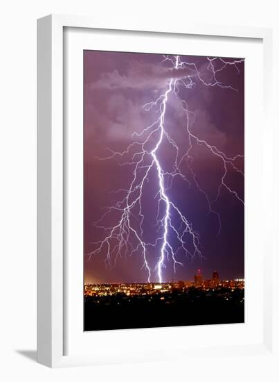 Lightning Portrait-Douglas Taylor-Framed Photo