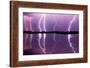 Lightning storm over Lake Csaj, Hungary-Bence Mate-Framed Photographic Print
