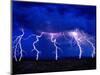 Lightning Storm over Prairie-Aaron Horowitz-Mounted Photographic Print