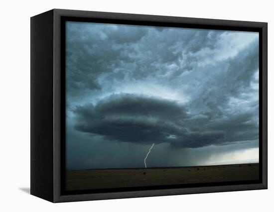 Lightning Striking the Ground-Layne Kennedy-Framed Premier Image Canvas