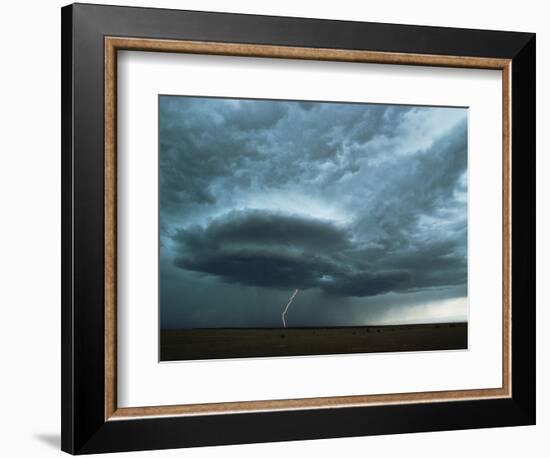 Lightning Striking the Ground-Layne Kennedy-Framed Photographic Print