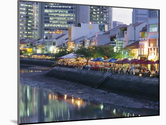 Lights and Reflections, Boat Quay, Singapore-Charcrit Boonsom-Mounted Photographic Print