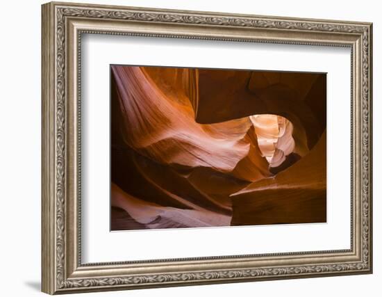 Lights and shadows at Lower Antelope Canyon-francesco vaninetti-Framed Photographic Print