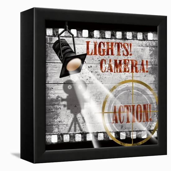 Lights! Camera! Action!-Conrad Knutsen-Framed Stretched Canvas