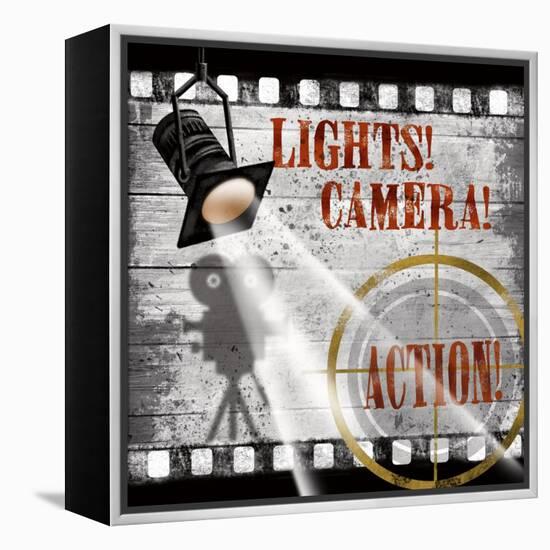 Lights! Camera! Action!-Conrad Knutsen-Framed Stretched Canvas