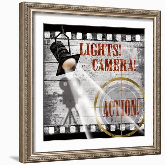 Lights! Camera! Action!-Conrad Knutsen-Framed Art Print