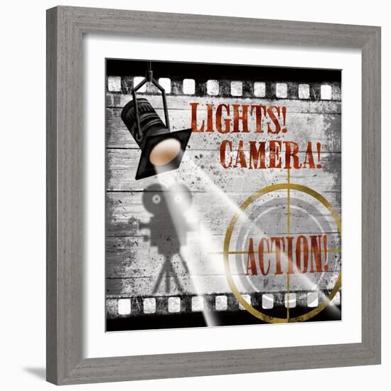 Lights! Camera! Action!-Conrad Knutsen-Framed Art Print