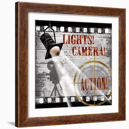 Lights! Camera! Action!-Conrad Knutsen-Framed Art Print