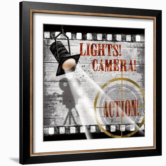 Lights! Camera! Action!-Conrad Knutsen-Framed Art Print