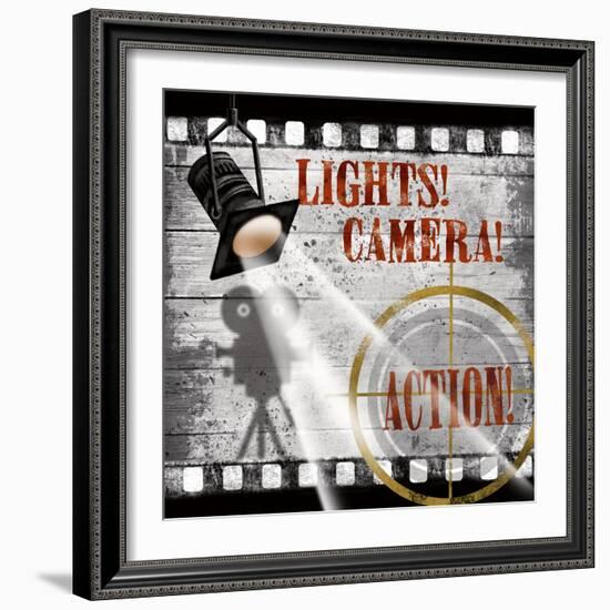 Lights! Camera! Action!-Conrad Knutsen-Framed Art Print