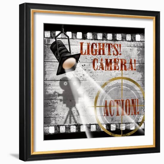 Lights! Camera! Action!-Conrad Knutsen-Framed Art Print