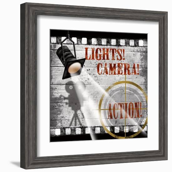 Lights! Camera! Action!-Conrad Knutsen-Framed Art Print