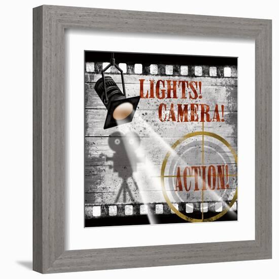 Lights! Camera! Action!-Conrad Knutsen-Framed Art Print