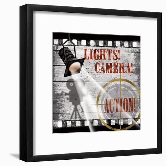 Lights! Camera! Action!-Conrad Knutsen-Framed Art Print