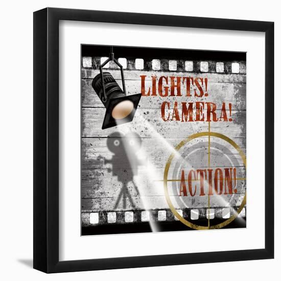 Lights! Camera! Action!-Conrad Knutsen-Framed Art Print