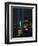 Lights from the Former World Trade Center Site Can be Seen on Both Sides of the Statue of Liberty-null-Framed Photographic Print